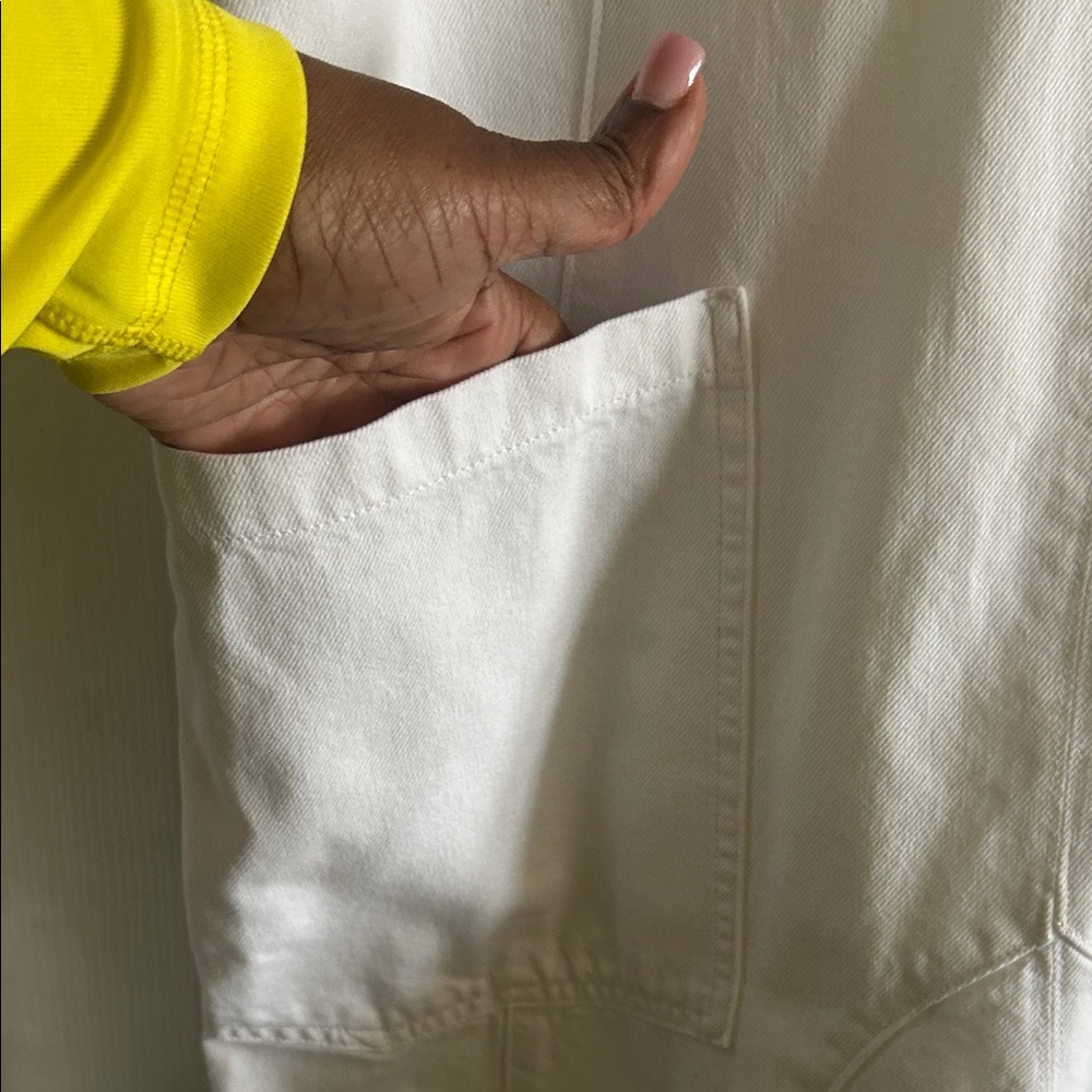 We the Free High Roller White Cotton Overalls Jumpsuit - Picture 5 of 11